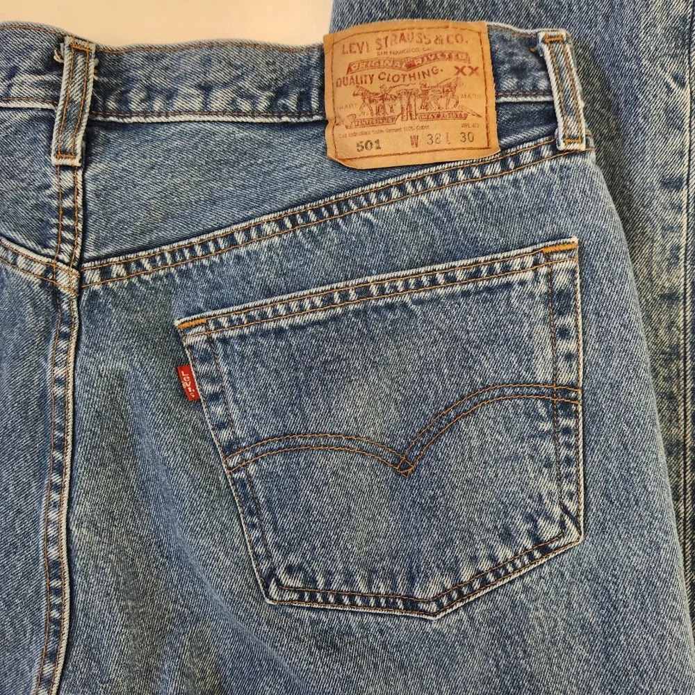 Vintage Y2K‎ Levis 501XX Mens Jeans 36x29.5 Original Fit Button Fly Denim 2001